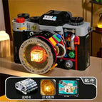 Retro camera-classic black [with light + removable lens]
