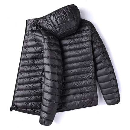 2024 new lightweight cotton-padded jacket men's slim short Korean fashion brand plus size fashion thin winter coat men's clothing