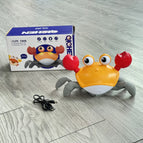 Qc-6y [upgrade-adjustable speed/can turn off music] usb charging-orange induction crab-english color box
