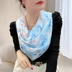 line flower blue / 65CM