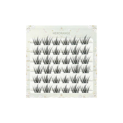 HERORANGE ~ light spring series glue-free false eyelashes soft curly segmented natural simulation cartoon eyelashes