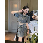 Short-sleeved suit * 6915 / S