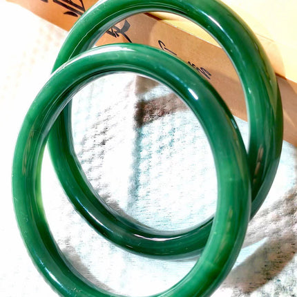 Imitation Chalcedony Bracelet Round Thick Jingle Bracelet New Chinese Style Cheongsam Accessories Guifei Bracelet Guofeng Bracelet Accessories Bracelet