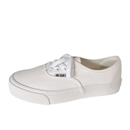 608 classic canvas shoes women's Korean-style ulzzang versatile preppy style flat retro Hong Kong style ins board shoes for students