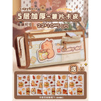 [5-layer kapibala pencil case] entry-level model/2-piece set comes with - sticker 1