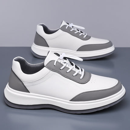 Sports Shoes 2026 New Trendy Genuine Leather Lightweight Soft-Soled Soft-Surface Casual Shoes for Men, Students, Running, Outdoor Men's Shoes