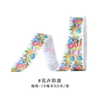 1.9cm flower easter egg* 	   Thermal transfer printing process* 9m /roll