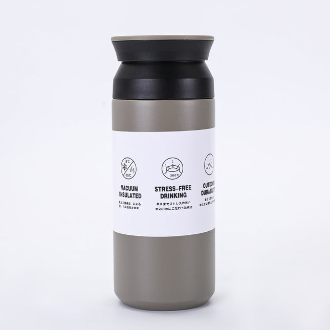 New Japanese Element Cup Flat Lid Simple Accompanying Water Cup Portable 304 Stainless Steel Double Layer Vacuum Thermos Cup