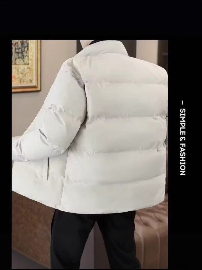 Winter Youth Stylish Cotton Jacket for Boys, Thickened Warm Padded Sports Casual Coat, Thickened Cold-Proof