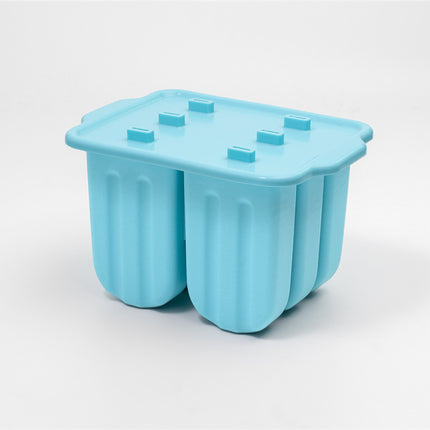 Cross-Border New Oval Ice Cream Mold with Lid, Easy to Release, Cheese Popsicle DIY Home Ice Cream Mold