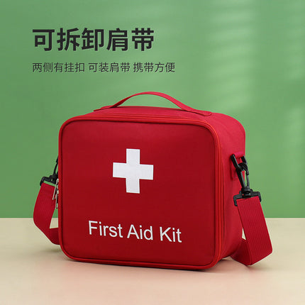 Family Medicine Box Large Capacity Crossbody First Aid Medicine Box Medical Bag Carry-on Travel Rescue Medicine Storage Bag