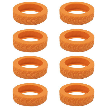 Caster Shoes Trolley Caster Cover Silent Noise Reduction Anti-wear Shock-proof Luggage Tire Silicone Protective Cover