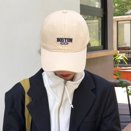 Spring 2025 New Baseball Cap Men's Trendy Embroidery Couple Casual Easiest for Match Letter Autumn Peaked Cap Sun Hat