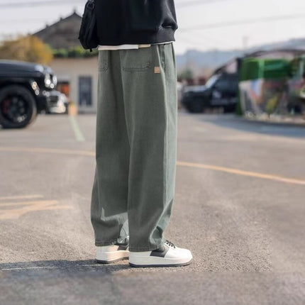 American-style overalls men's 2025 new fashion brand smart straight loose casual pants all-match sports