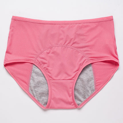 Physiological underwear women's menstrual period leak-proof big aunt pants period holiday safety physiological pants waist ice silk summer thin