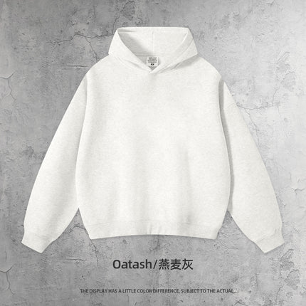 Cai Xiang Island Men's Clothing | Autumn and Winter Cross-Border Fleece Hooded Sweatshirt Boxy Short Wide Version Hoodie Men's Sweatshirt Two-Piece Set