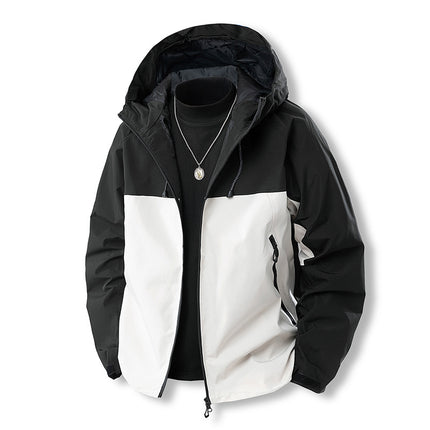 Camping Outdoor Jacket Men's Spring & Fall Sports Outdoor Fashion Couple's Mountaineering Clothing Windproof and Waterproof Single Jacket