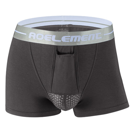 Spermatic cord bullet separation scrotum support men's underwear men's venous bottom shorts bag curved boxer head