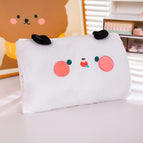 White puppy [medium crystal velvet 30*20cm] / Warm insert pillow