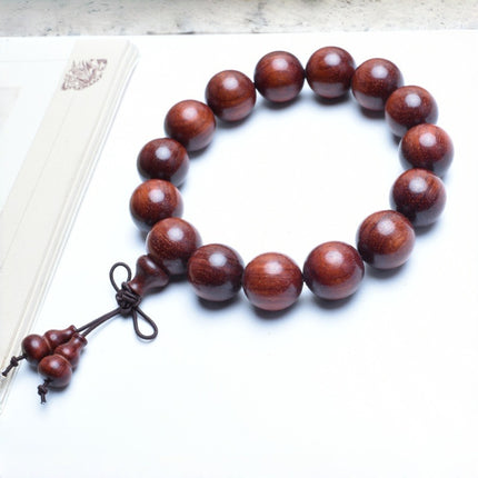 Venus Old Material Zambia Lobular Red Sandalwood Handheld Chain High Oil Mimi Buddha Bead String New Chinese Style Ornament for Men and Women