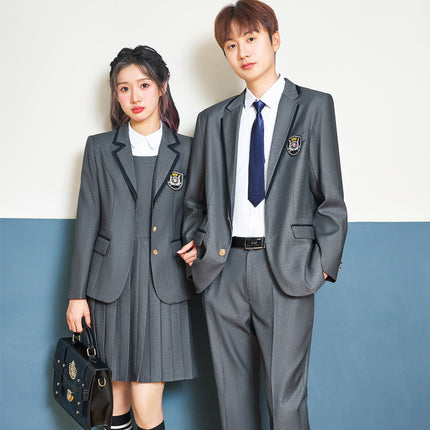 Jk Uniform Female Kindergarten Teacher Uniform Wholesale Autumn New Junior High School Dress Class Uniform British Preppy Style Suit Suit Male