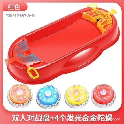 Battle disc children's battle alloy cable gyro luminous boy cheap gyro parent-child interactive toy battle