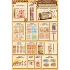 (grades 3-6) kapibala dream building model [kapibala suitcase + kapibala decompression pen bag]