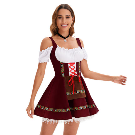 2024 European and American New German Beer Festival Girl Maid dress Stage Ball Performance Dress Carnival