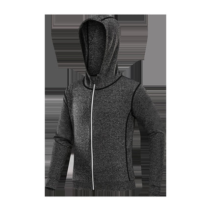 Men's Sports Sweatshirt Jacket Elastic Zipper Reflective Sports Running Fitness Clothes Tight Jacket Quick-drying Breathable Autumn and Winter