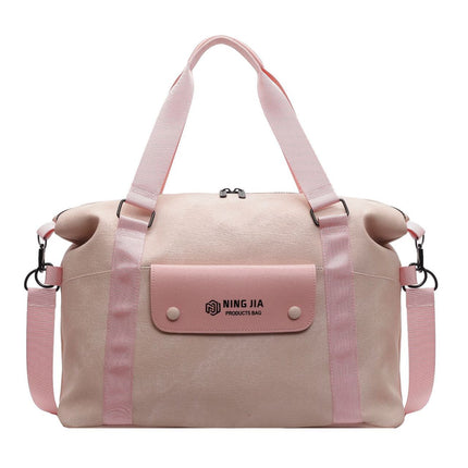 Fashionable and Stylish European and American Style Multi-Pocket Travel Bag with Dry and Wet Separation, Sports Gym Bag, Can Be Attached to a Trolley, Portable