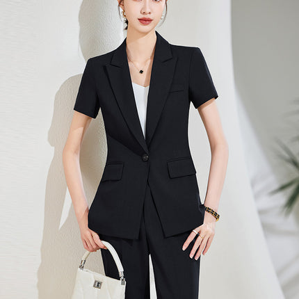 Grey Business Suit suit Women's Summer High-end Hotel Front Desk Manager Dress Jewelry Store Work Suit