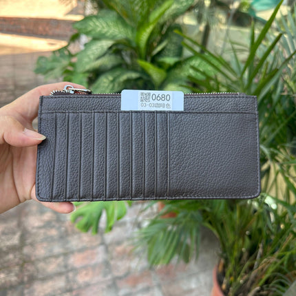 Women's Genuine Leather Fashion Long Zipper Mobile Phone Wallet High-grade Cowhide Men's Large Capacity Card Bag Two-in-One in stock