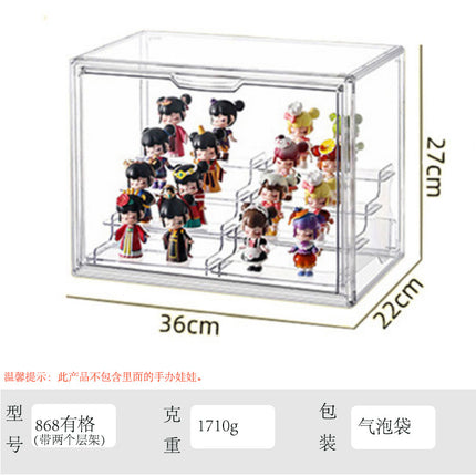 Blind Box Storage Display Stand Desktop Transparent Dustproof Acrylic Lego Bubble Mate Storage Cabinet Hand Display Box
