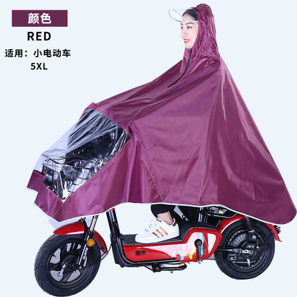 Electric Vehicle Raincoat, Battery Vehicle, Motorcycle, Adult Single/Double Person, Enlarged Full-Body Rain Poncho, Stylish, Enlarged and Widened