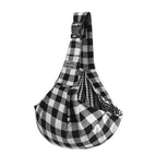 Cat bag slung 65*30*80CM / Black and White Pad Adjustable Pet Bag
