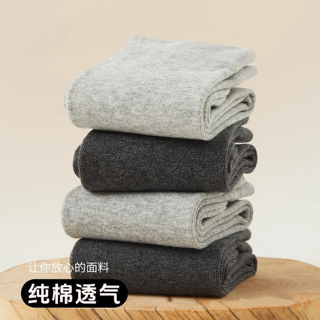 Zhuji Women's Pure Cotton Socks for Spring and Autumn, Handmade Seamless High-Elastic No-Tightening Slouch Socks, Anti-Snag Women's Socks