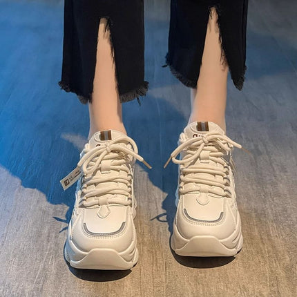 Women's Dad Sneakers with Hidden Height Increase, New Autumn Style, Thick-Soled, Versatile, Slimming, Casual Sports Shoes, Professional Shoes
