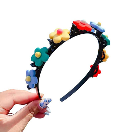 Girls Princess Korean Style Korean Style Internet Popular Pressed Hair Non-Slip Hair Accessories Fresh Sweet Headband 2022 Children Broken Hair Band