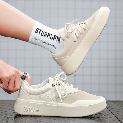Foreign Trade Men's Daily Outdoor Casual Board Shoes Spring and Autumn All-match Thick-soled Youth Sports 2025