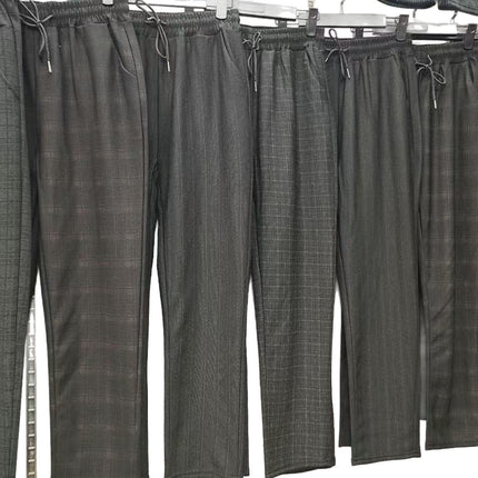 New Fashionable Versatile Middle-Aged and Elderly Women's Spring and Autumn Leggings, Plus-Size Women's Outerwear Mom Pants, Fiber Cotton Pants