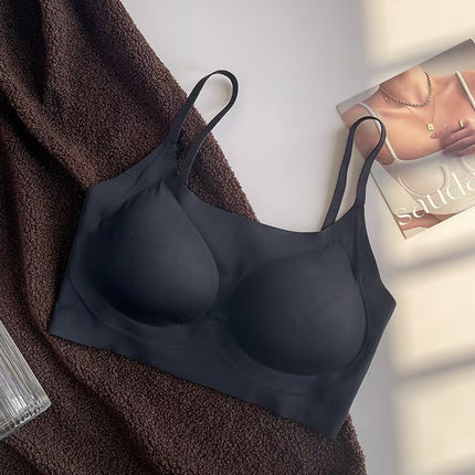 Original Liquid Foundation Invisible Traceless Intimates for Women with Small Breasts Push-Up 2024 New Vest-Style Sports Bra Anti-Sagging