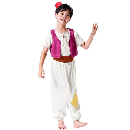 Foreign Trade European and American Amazon Halloween Cos Costume Aladdin's Magic Lamp Prince Kidsren's Role-Playing Costume Children's Day