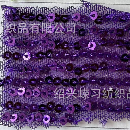 3mm straight sequins embroidered stretch mesh vertical embroidered beads fabric dress wedding dress stage clothing fabric wholesale