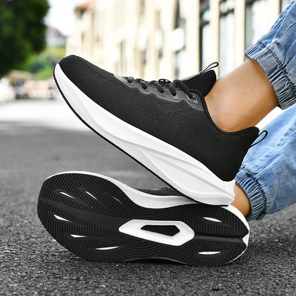 Men's Mesh Casual Shoes, One-Piece Magnetic Vibration Foot Massage Shoes, Outdoor Lightweight Cushioning and Comfortable Sports Shoes
