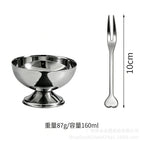 201 ice cream cup short silver