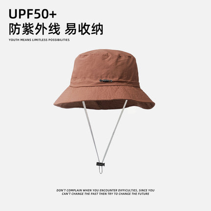 Sun Protection Fisherman Hat for Women Outdoor Mountaineering and Fishing Leisure Versatile Portable Storage Bag Thin Quick-Drying Sun Hat