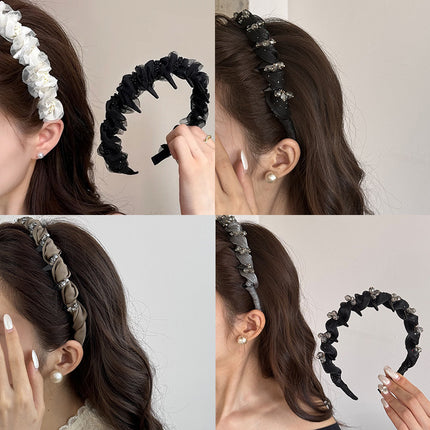 High Crown Toothed Headband for Women, 2024 New Versatile Elegant Simple Korean Hairpin Headband Accessory