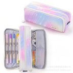 Double-open pencil case [starry sky pink]