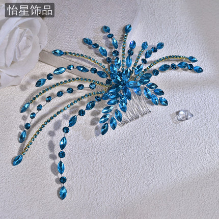 Yixing Retro Hair Band Luxury Rhinestone Fashion Flower Hair Comb Gorgeous Super Flash Banquet Ball Hair Accessories A269