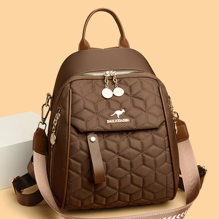 Cross-border New Women's Bag 2025 Casual Korean Women's Oxford Backpack Fashion Urban Commuter Travel Backpack